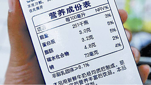 食品標(biāo)簽